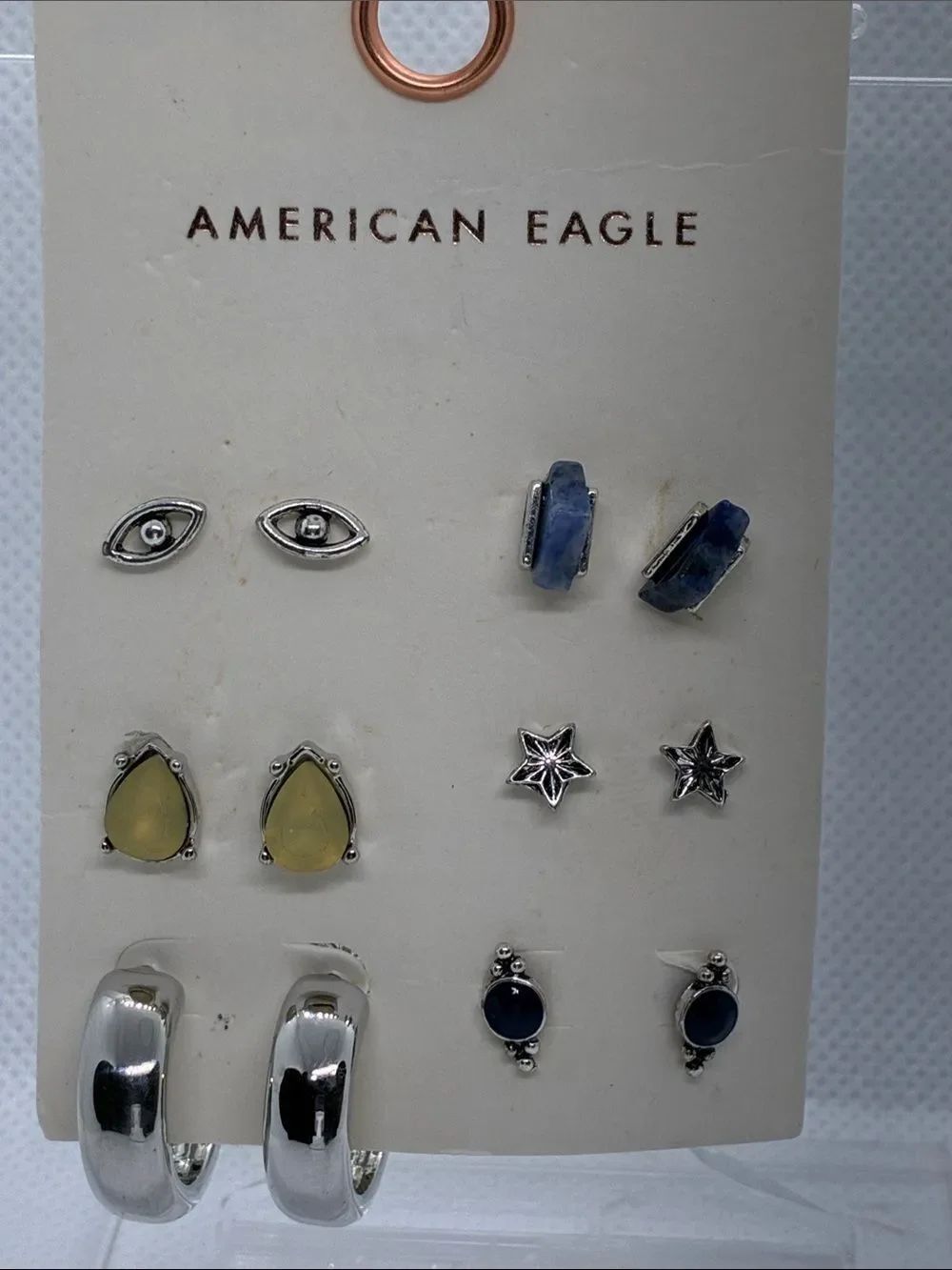 3For$20 American Eagle Mixed Silver-Tone Earring 6 Set
